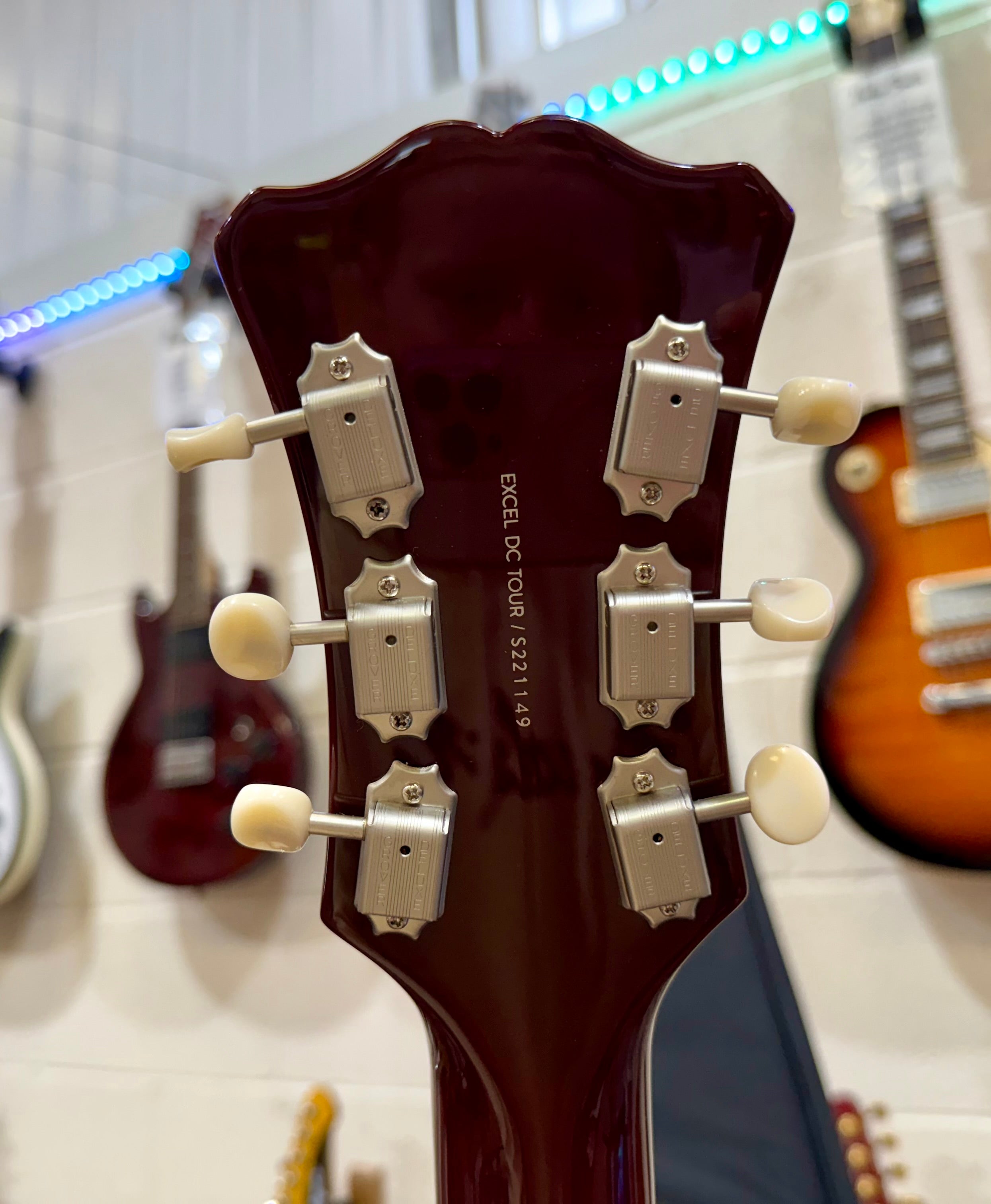 🌟MINT🌟 D’Angelico Excel Series DC Tour Hollowbody Centre Block~ Solid Wine Red