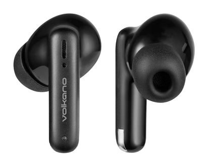 Volkano Jupiter True Wireless TWS Bluetooth Earphones - Black