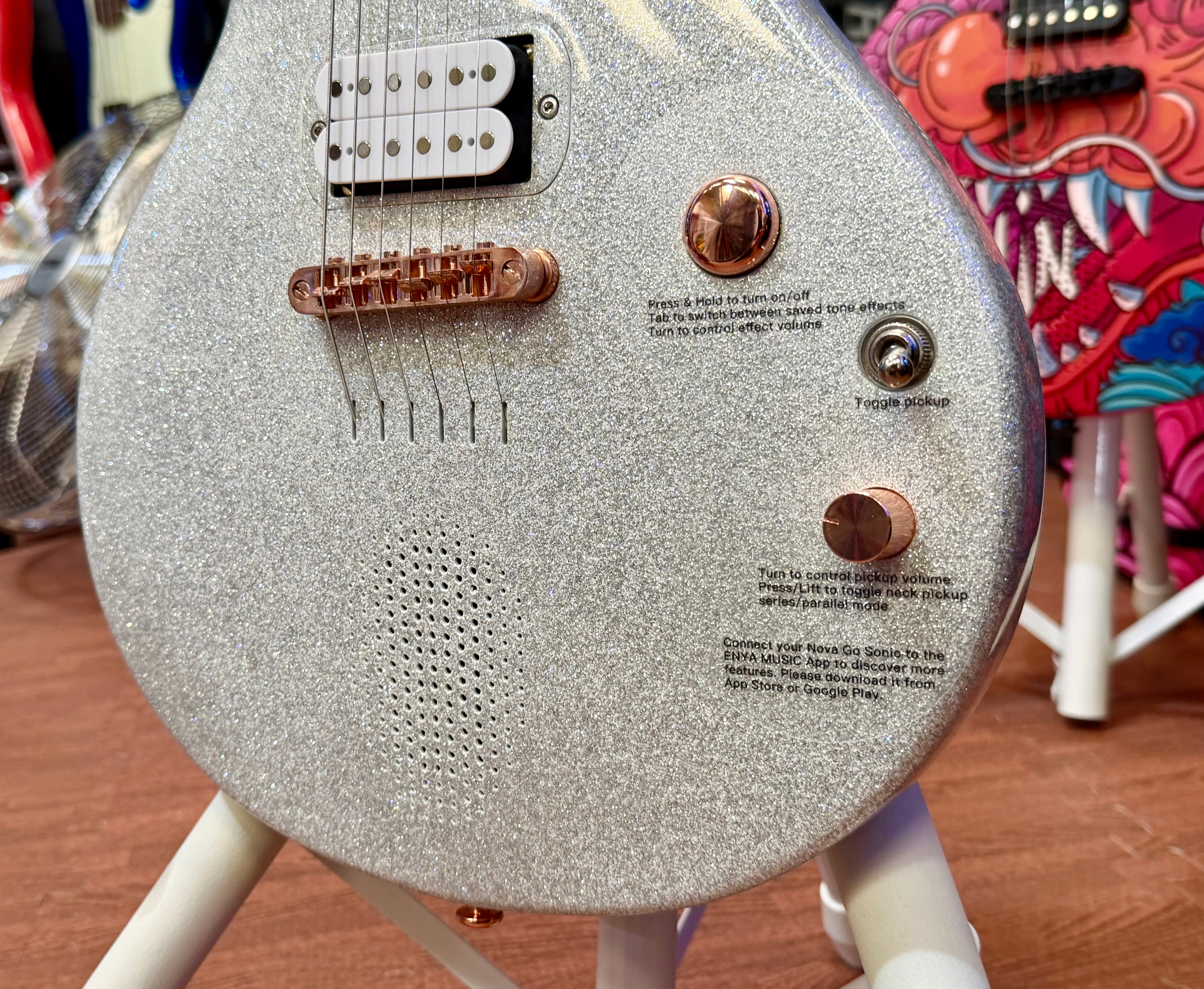 ✨NEW✨ Enya Nova Go Sonic Blink Silver~ Rose Gold~ Smart Electric Guitar + Bag!
