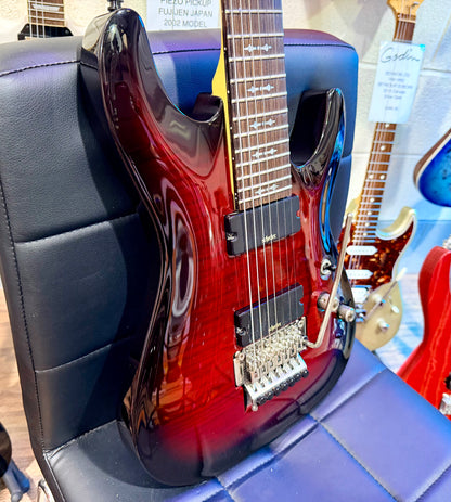 🔥7-STRING🔥 Schecter Demon-7 FR In Crimson Red Burst~ Floyd Rose~ Active~ 2017!