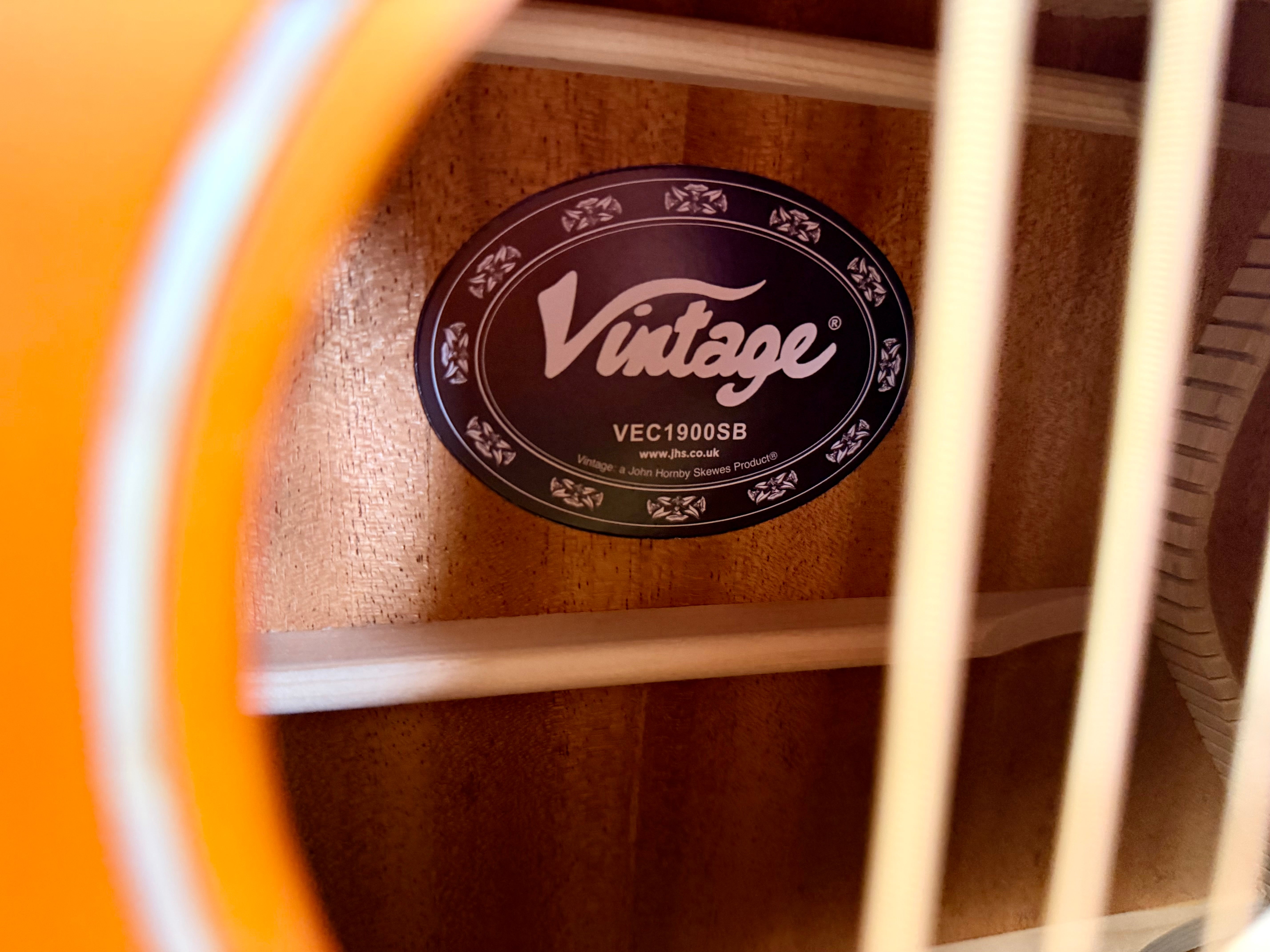 ✨NEW✨ Vintage VEC1900SB Stage Series Grand Auditorium Electro Acoustic Guitar!