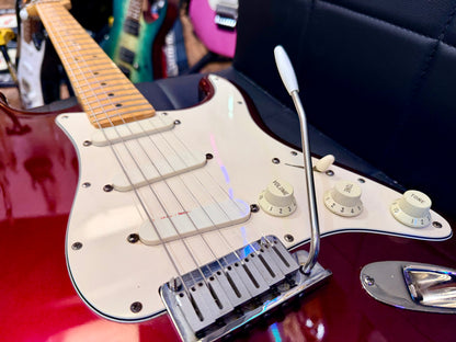 ✨1989 USA✨ Fender American Stratocaster Plus Deluxe~ Midnight Wine~ Lace Sensor