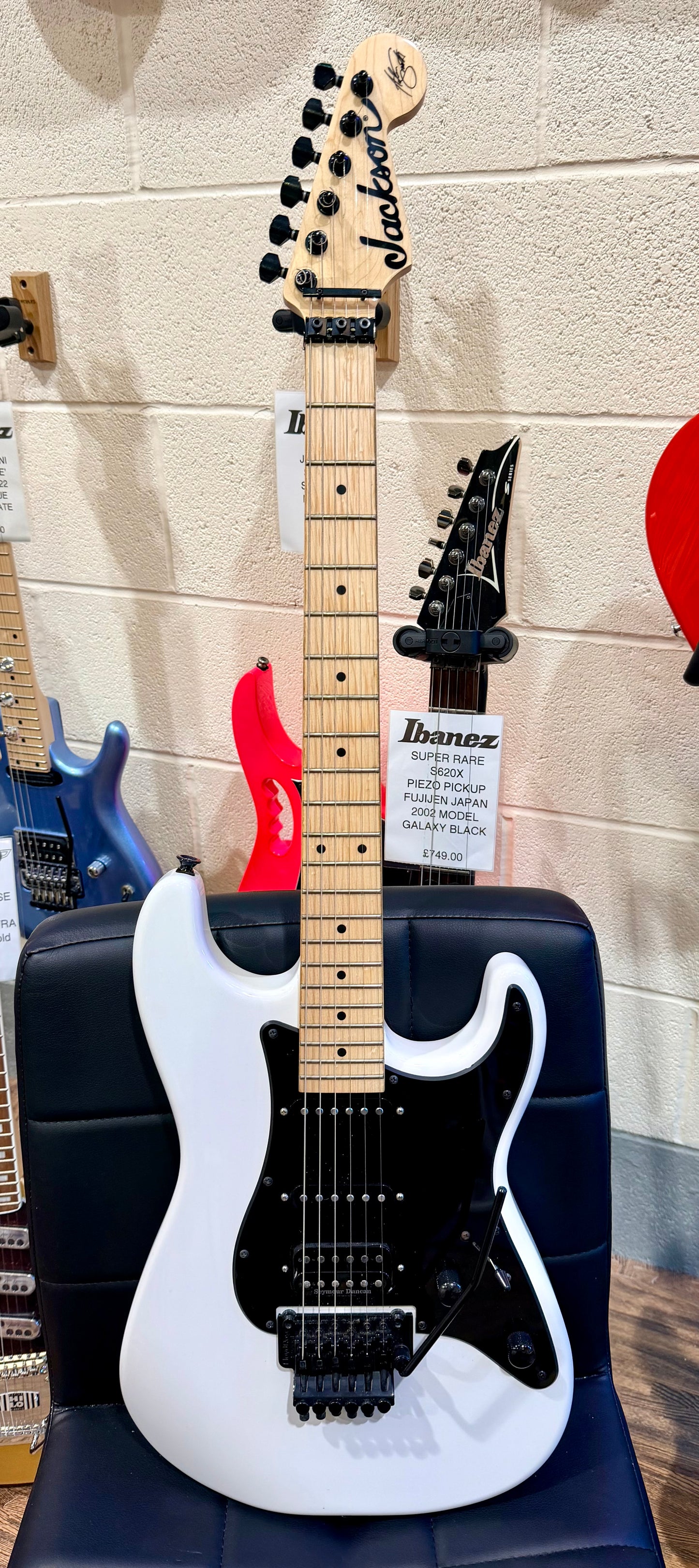 🔥2023🔥 Jackson Adrian Smith SDXM~ Maple~ Snow White~ Iron Maiden Signature!