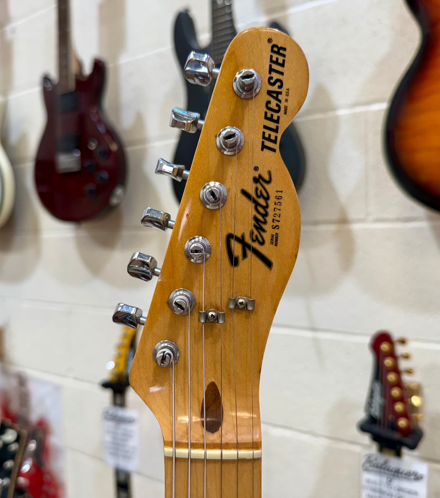 🔥 1977 USA 🔥 Fender Telecaster~ All Original Black~ Maple Board~ Hard Case!