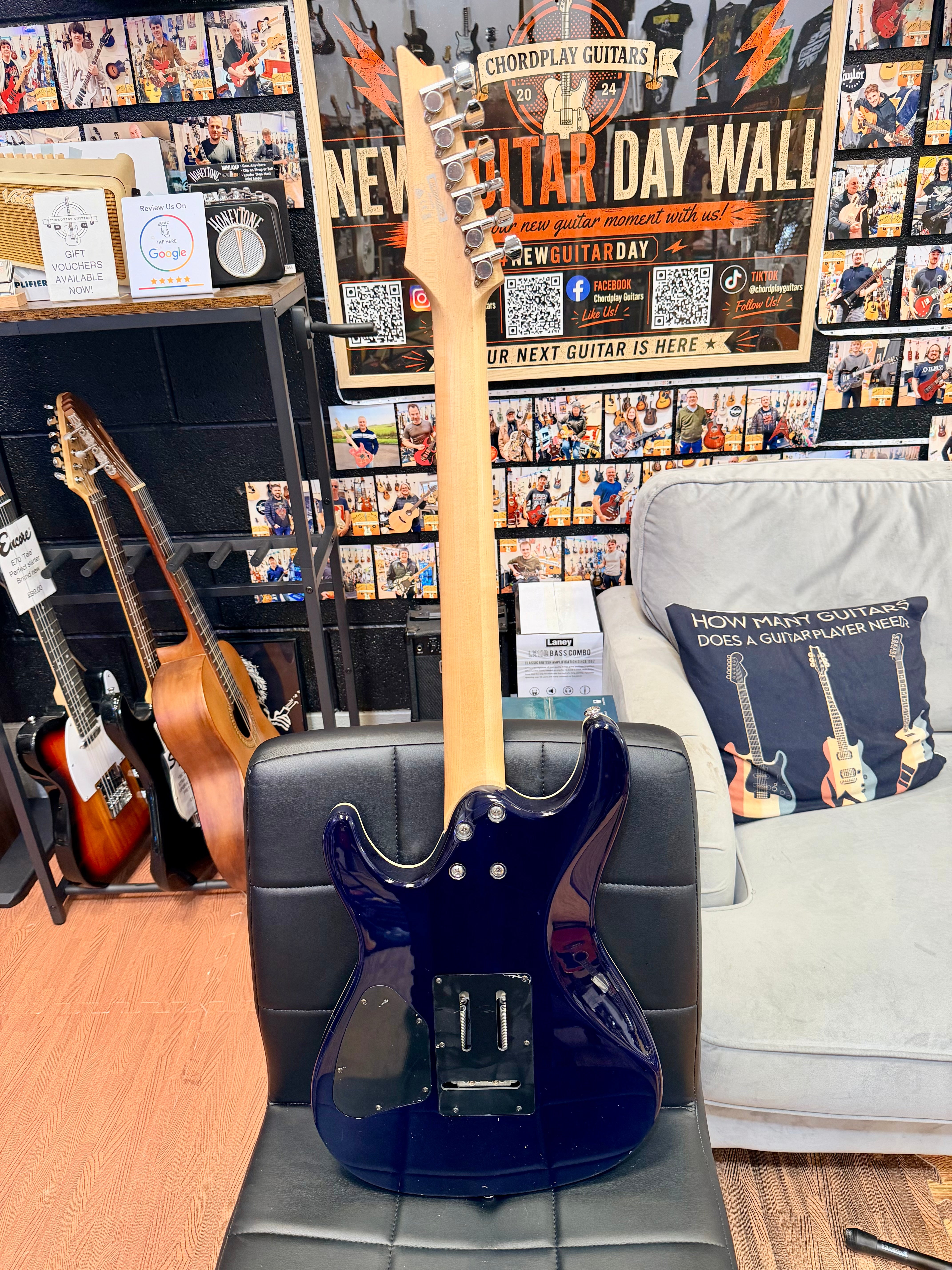 ✨2016✨ Ibanez SA360NQM-SPB~ Sapphire Blue~ SA Series Superstrat HSS Guitar!