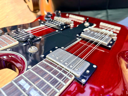 ⚡️RARE⚡️ Epiphone G-1275 Double Neck Cherry~ 2014 Limited Edition 6/12 String!