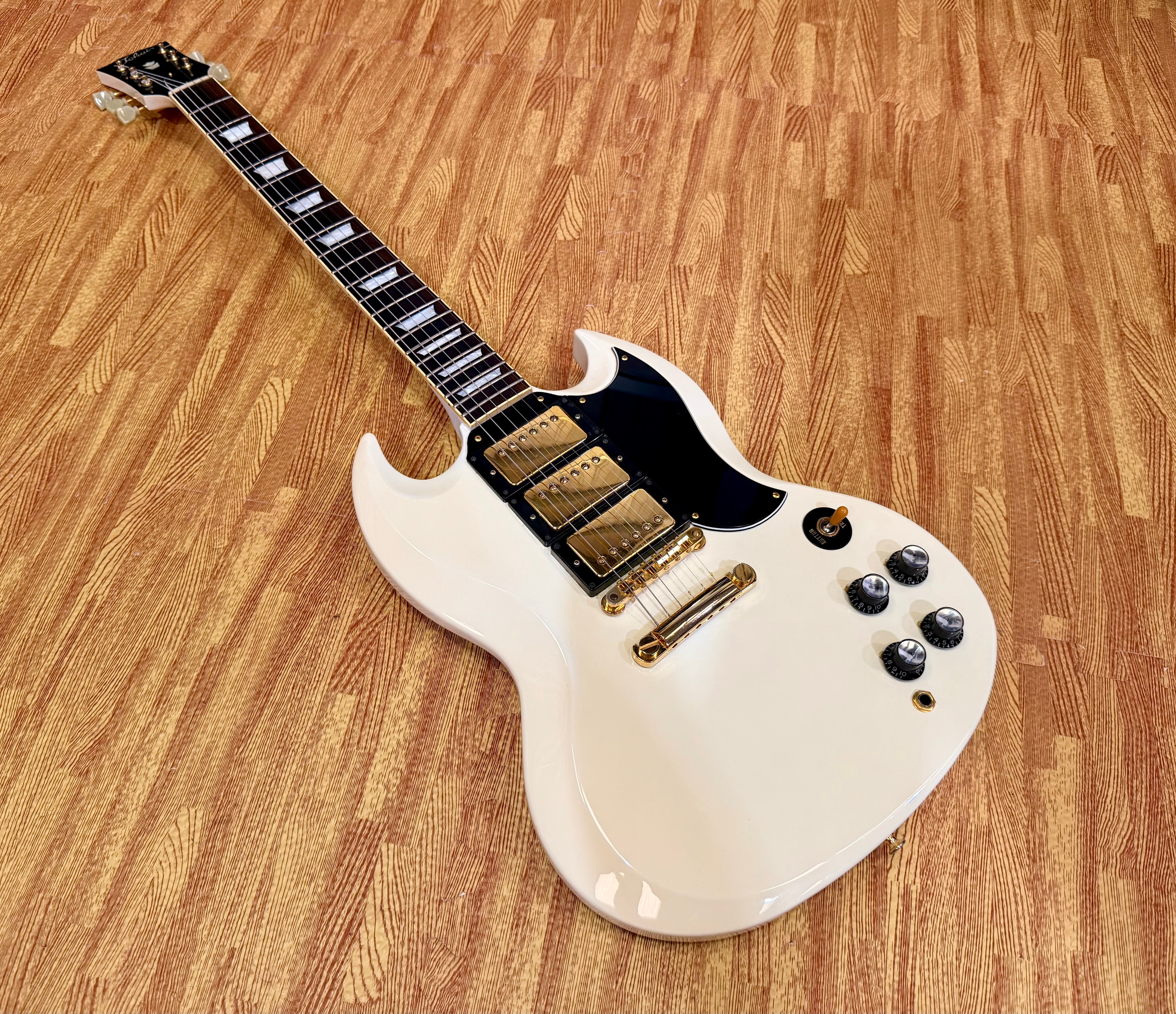 🇯🇵2004🇯🇵 Tokai Custom SG MIJ Japan 3 Pickup~ Alpine White & Gold Japanese!