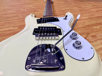 ✨MINT✨ Eastwood Sidejack Pro DLX~ Vintage White 2017 Electric Guitar Mosrite!