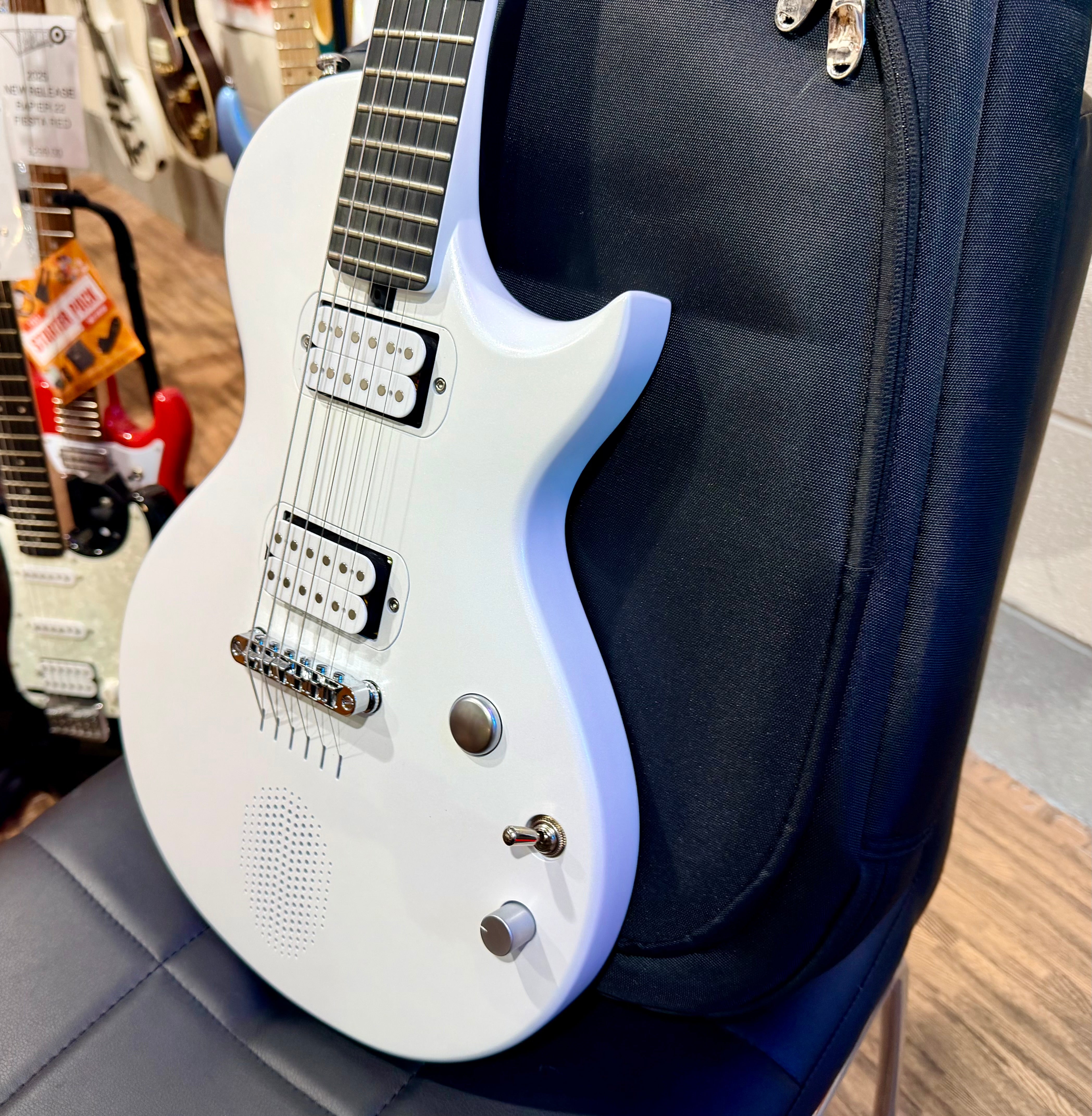 🔥 Enya Nova Go Sonic~ Pearl White~ Smart Electric Guitar~Speaker & FX + Bag 🔥