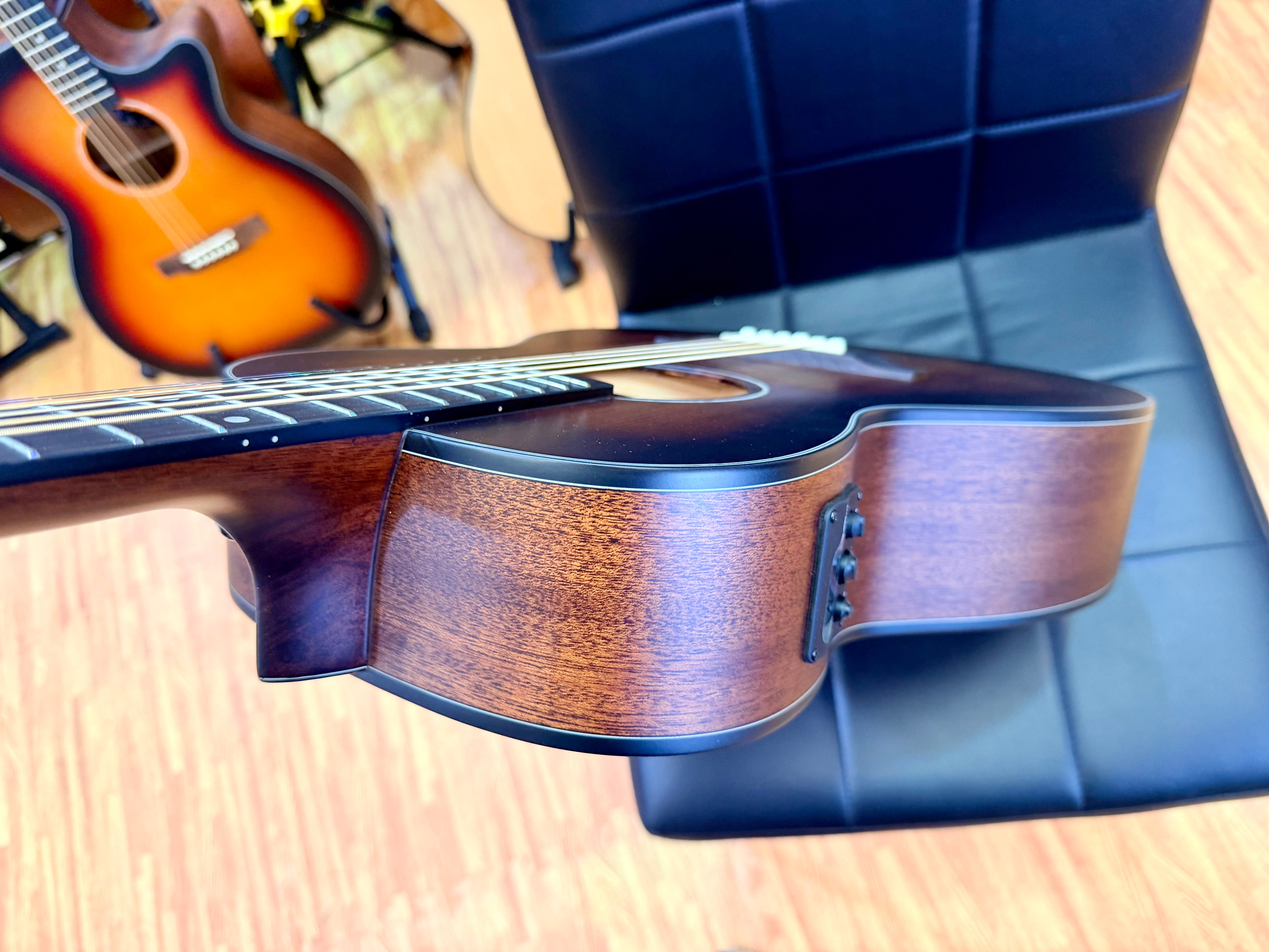 ⚡️NEW⚡️ Vintage VE1800AQ Stage Series Parlour Electro Acoustic Guitar~ Antiqued!
