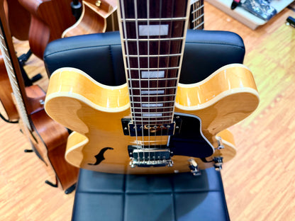 ✨MINT✨ Gibson ES-335 Figured Antique Natural~ Ex-Demo Semi-Hollow + Hard Case!