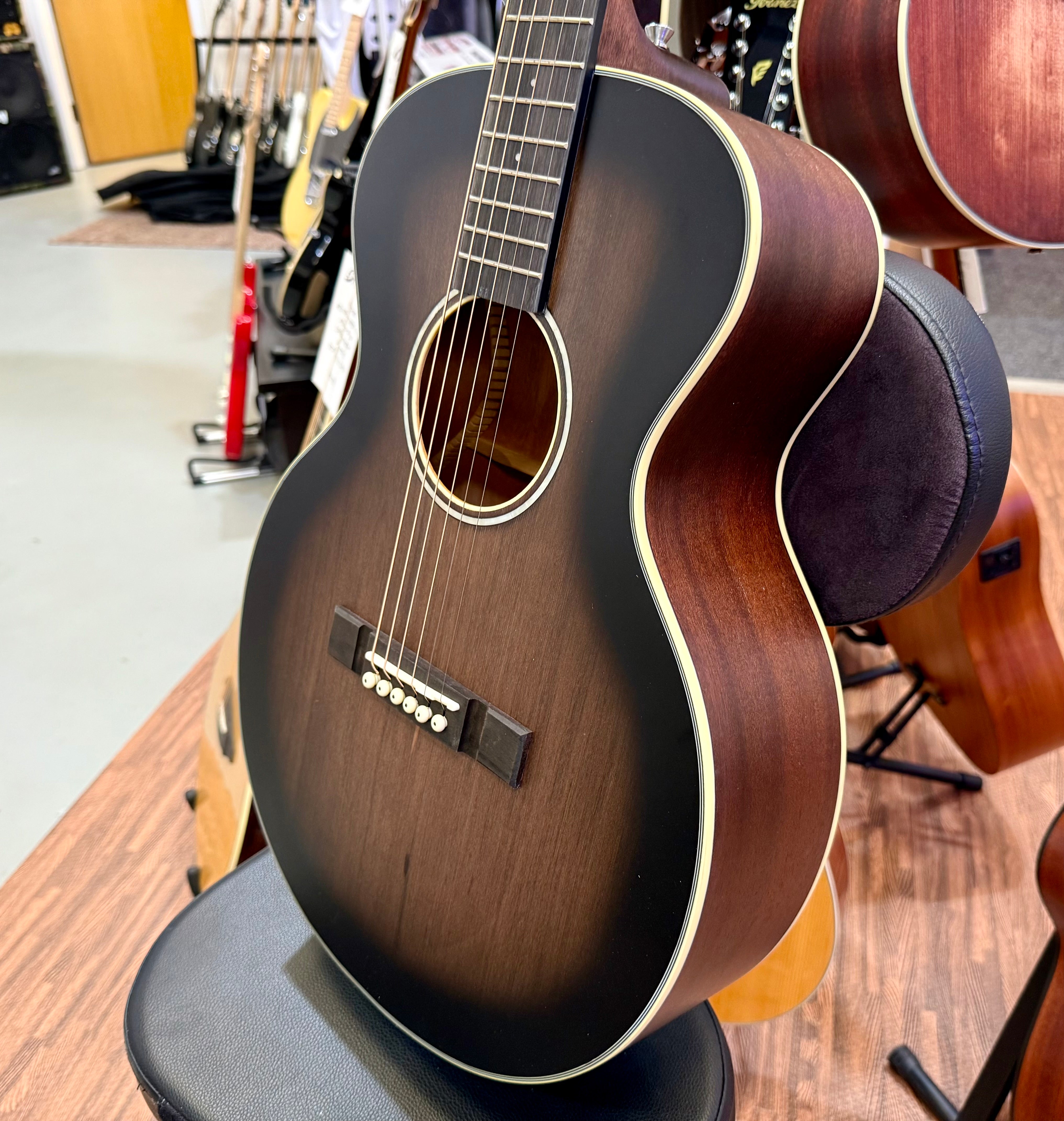 🌟NEW FOR 2025🌟 Vintage Historic Series 'Parlour' Acoustic Guitar ~ Aged Finish