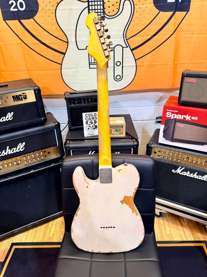 🔥 Vintage V62 ICON Distressed Ash Blonde Telecaster Style Wilkinson Pickups 🔥