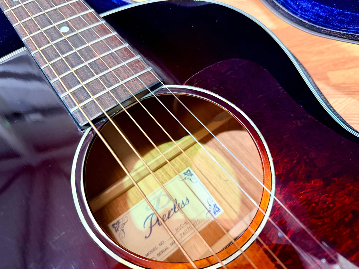 Peerless PGC-65 00 Compact Grand Concert Acoustic Guitar~ Vintage Sunburst OHSC!
