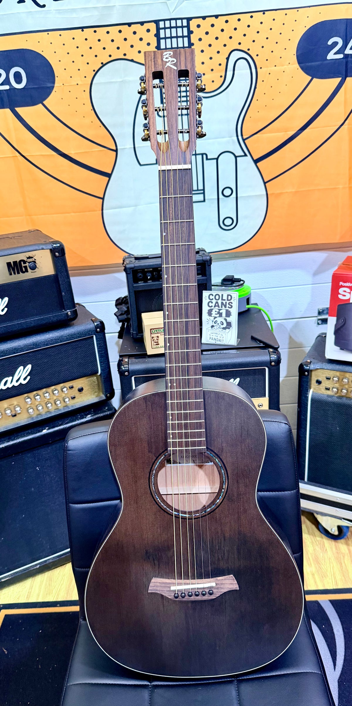✨NEW✨ Baton Rouge X11C/P-SCC Parlor 12 Acoustic Guitar~ Charcoal Matt