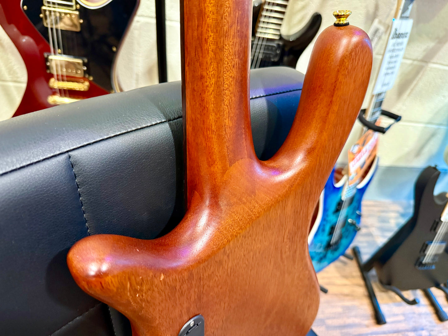 🔥CURVED BODY🔥 SX SWB1 Active Bass Guitar in Natural Satin Finish~ Arched!