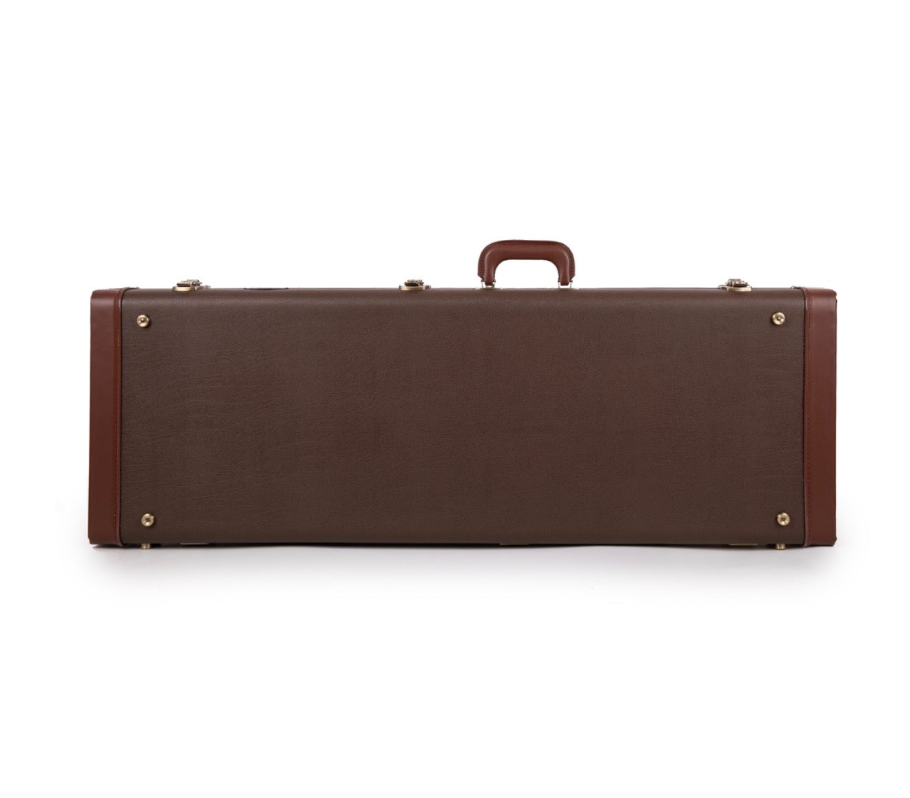 Deluxe Hard-Shell Wood Case Electric Guitars- Brown