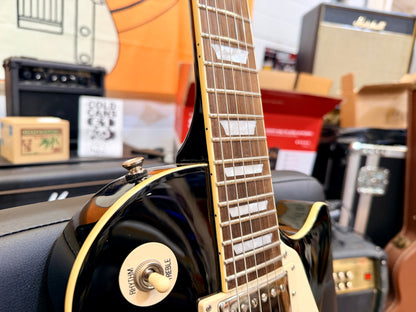 🔥2017🔥 Epiphone Les Paul Standard~ Ebony Gloss Black Electric Guitar