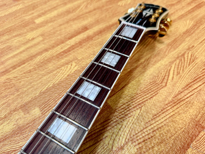 ✨2003✨ Epiphone Les Paul Custom~ Ebony~ Unsung Korea~ Black & Gold~ Cherished!