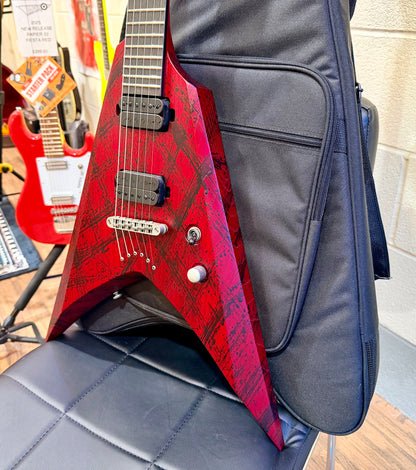 🔥2025🔥 Solar V2.6 Cannibalismo + Plus Flying V~ Blood Red~ Gig Bag~ MINT!