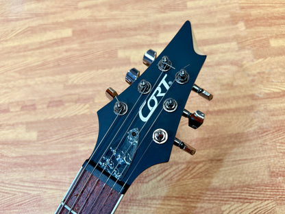 🔥 2023 🔥 Cort KX300 Electric Guitar~ Open Pore Cobalt Blue Burst~ EMG Pickups!