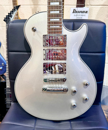 🌟RARE 2019🌟 Burny RLC-60 Les Paul Custom~ HHH Silver Sparkle~ By Fernandes!