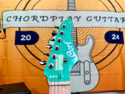 🌟 Cort G250 Spectrum Metallic Green Electric Guitar~ Coil Tap/Locking Tuners 🌟