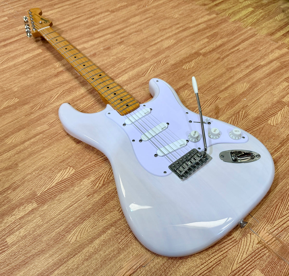 🔥EMG ACTIVE🔥 Squier Classic Vibe ‘50s Stratocaster In White Blonde~ EMG SA P’ups