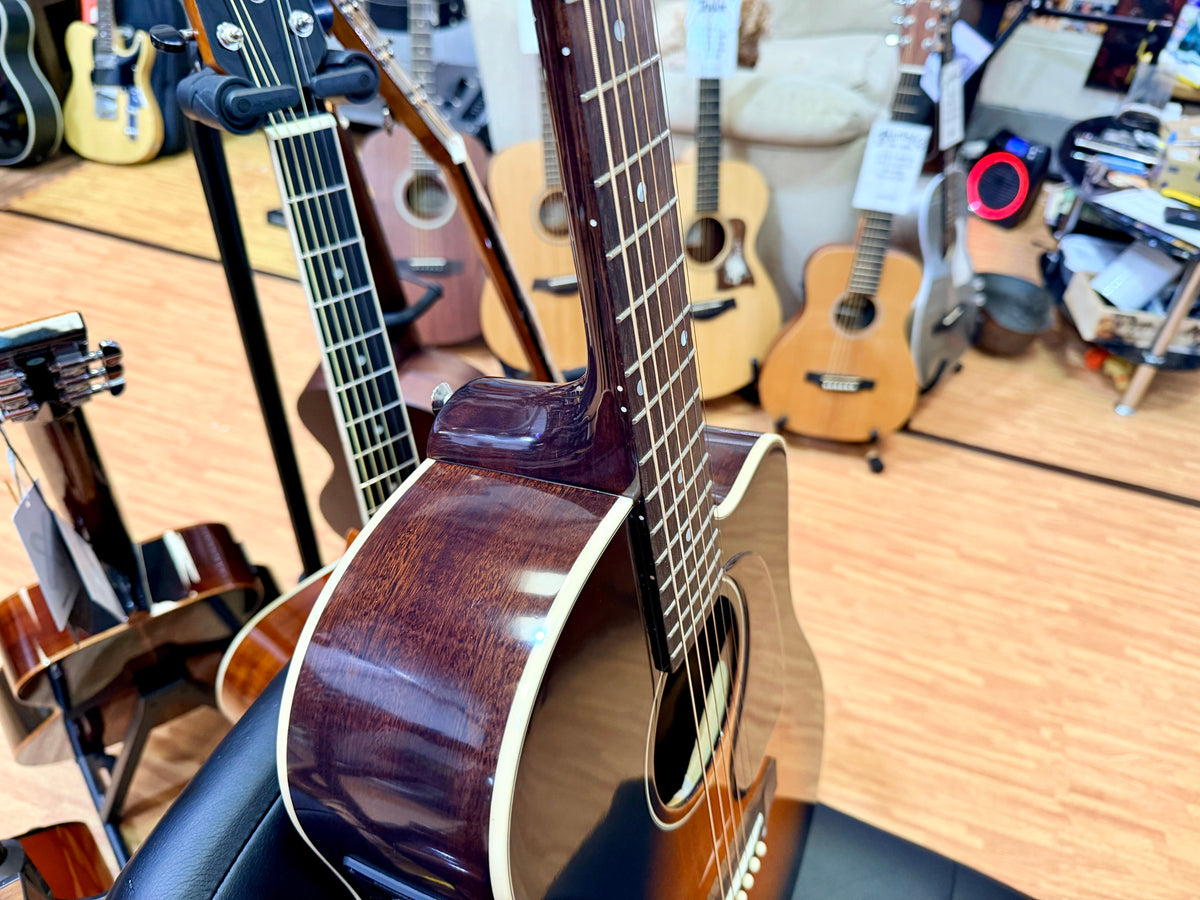 Epiphone Inspired by Gibson J-45 Cutaway Electro-Acoustic~ Hiscox Case~ Sunburst