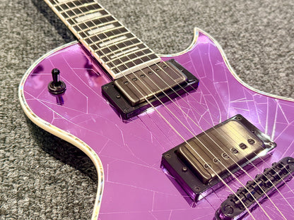 🔥2021🔥 Jackson Pro Series Marty Friedman MF-1 Purple Cracked Mirror Signature!