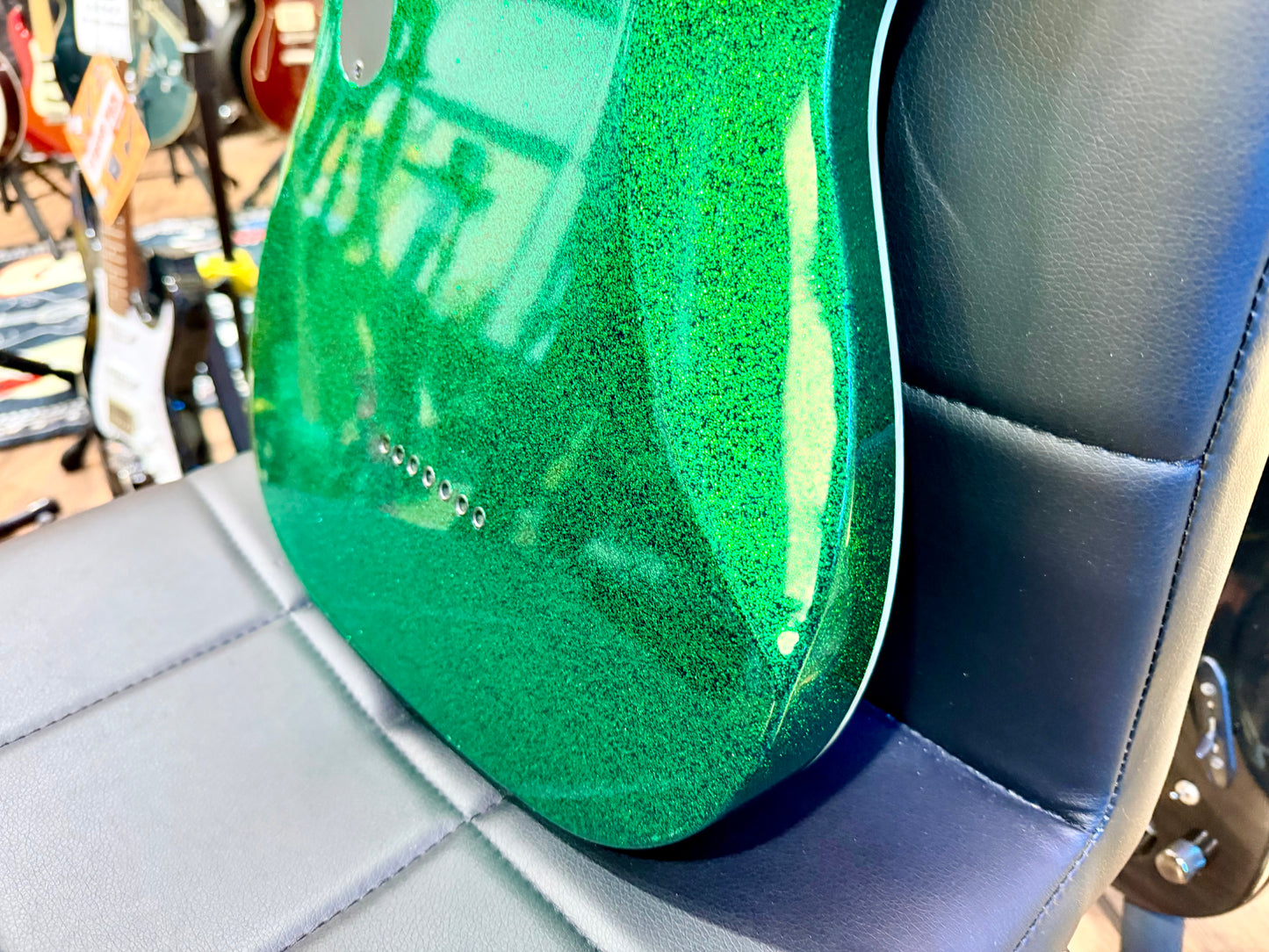 🔥MINT🔥 ESP LTD SCT-607 Baritone 7 String~ Stephen Carpenter Green Sparkle + Case