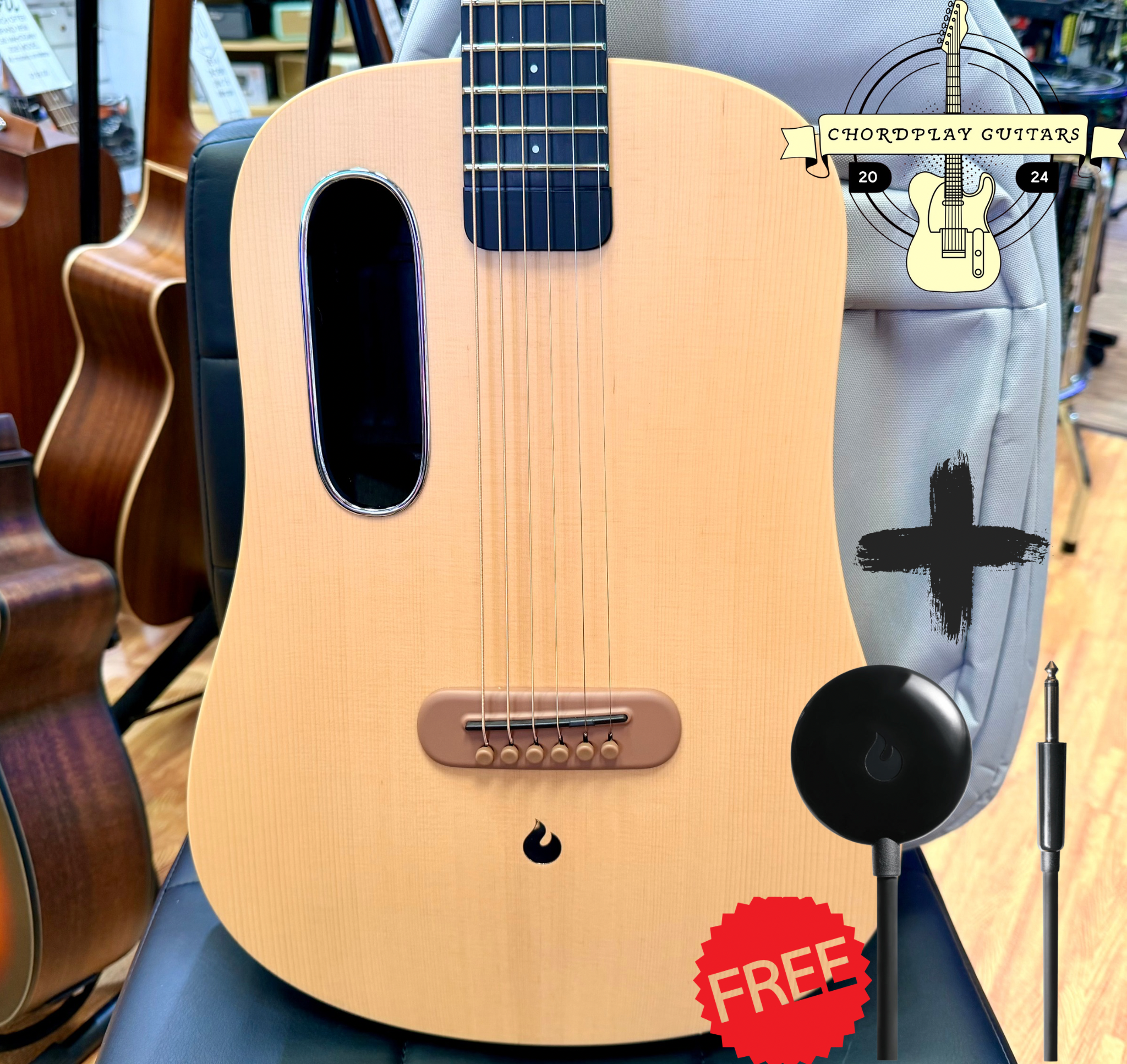 🔥 LAVA ME AIR Electro Acoustic Smart Guitar~ Spruce + FREE IDEAL CABLE 🔥