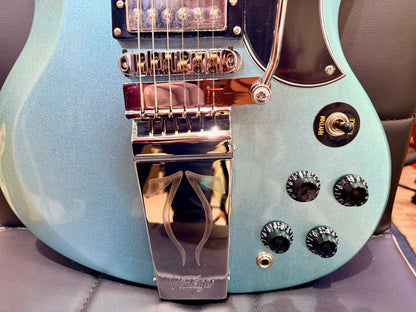 ⚡️B-STOCK⚡️ Vintage VS6 ReIssued~ Vibrola Tailpiece~ Gun Hill Blue SG ~ Tremolo!