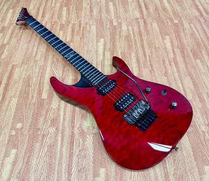 🔥RARE🔥 Washburn Parallaxe PXS10FRQTR Floyd Rose~ Seymour Duncan~ 2014~ Red