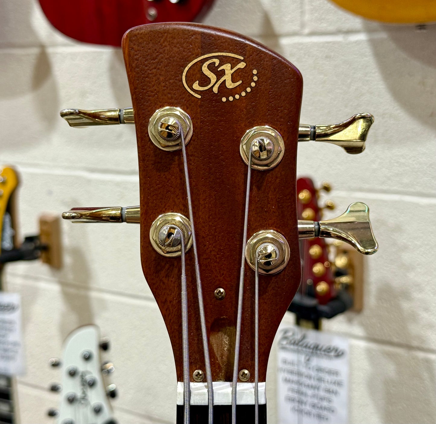 🔥CURVED BODY🔥 SX SWB1 Active Bass Guitar in Natural Satin Finish~ Arched!