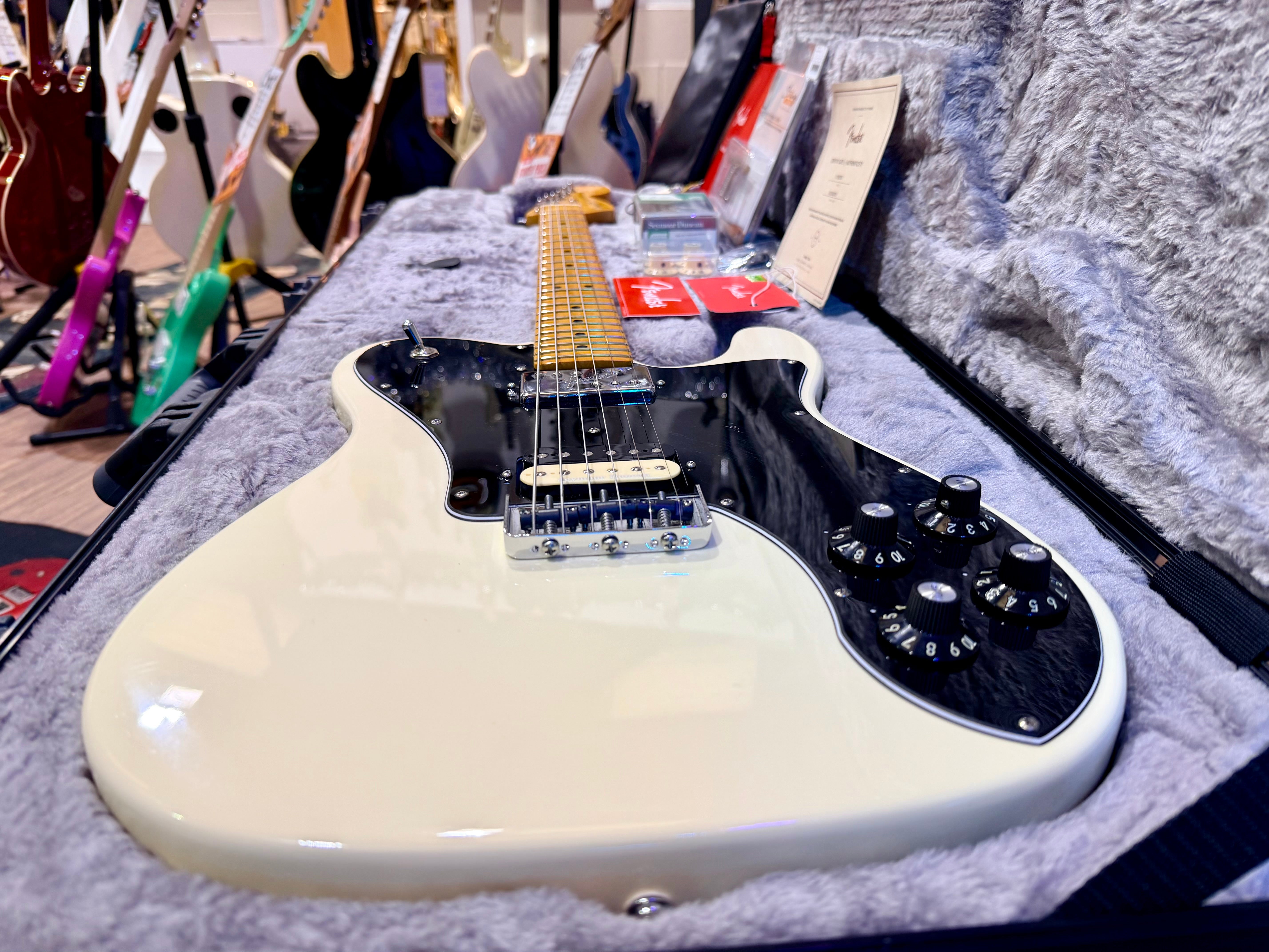 🔥UPGRADED🔥2021 Fender American Professional II Telecaster Deluxe~ Olympic White