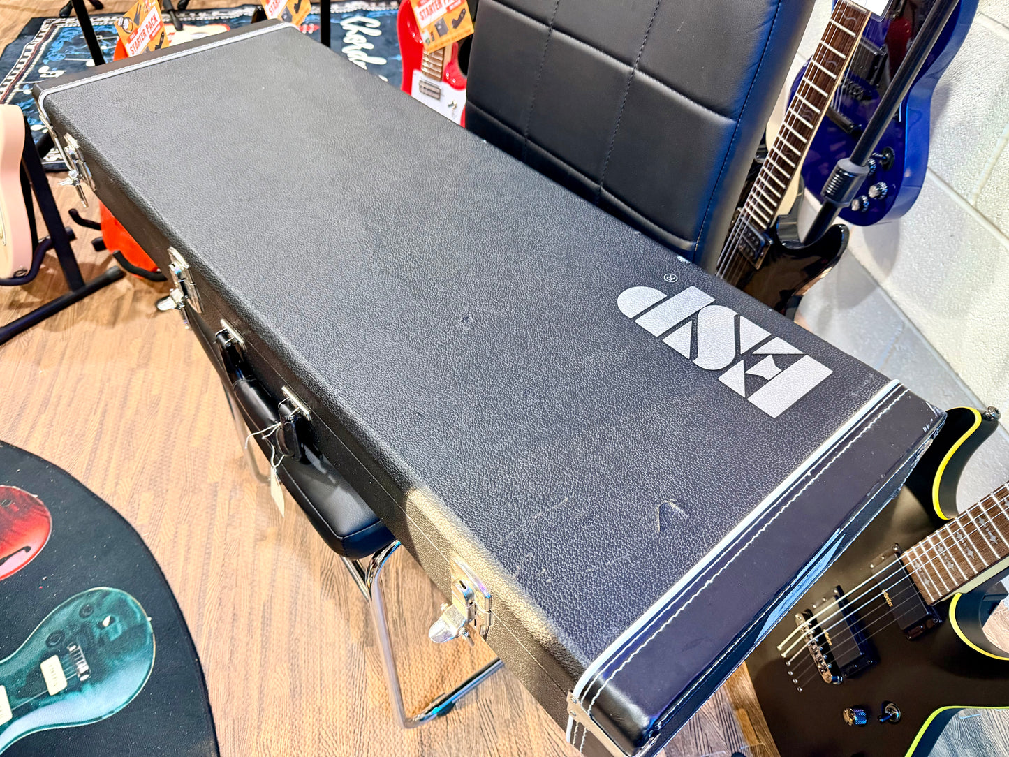 🔥MINT🔥 ESP LTD SCT-607 Baritone 7 String~ Stephen Carpenter Green Sparkle + Case