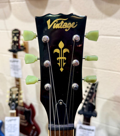 🍒 Vintage VS6 Reissued Electric Guitar~ Cherry Red~ SG Style 🍒