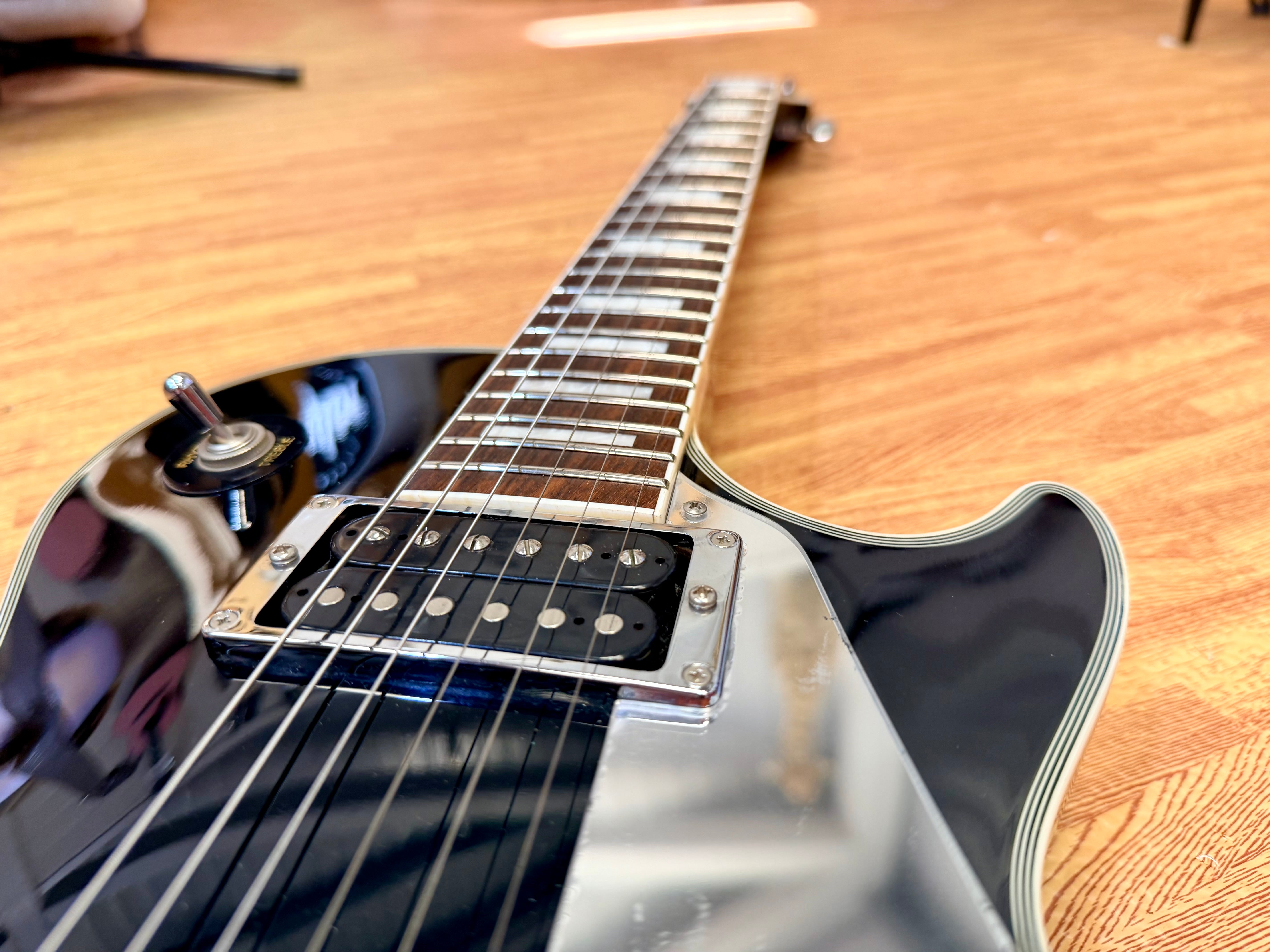 🔥2005🔥 Burny RLC-55JS John Sykes Les Paul Custom Signature Black~ Japan Import