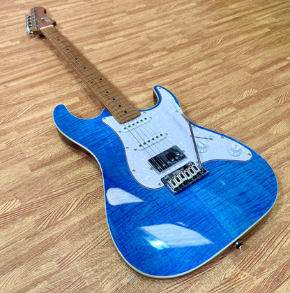 ⚡️NEW⚡️ JET JS-450 Flamed Ocean Blue Electric Guitar~ HSS Flame Top Strat~ 2026!