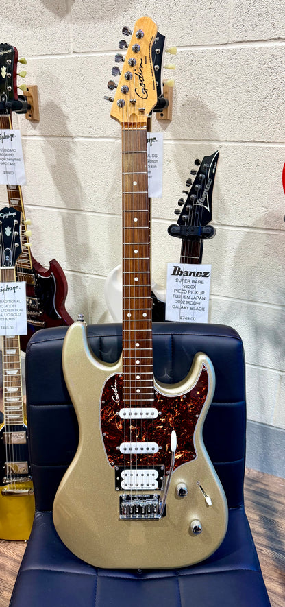 🌟MINT🌟 Godin Session RW LTD~ Silver Gold HG~ Seymour Duncan HSS + Gig Bag!