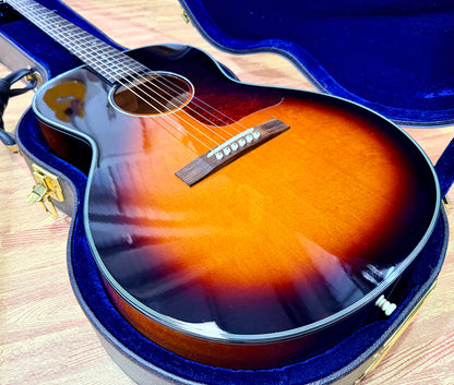 Peerless PGC-65 00 Compact Grand Concert Acoustic Guitar~ Vintage Sunburst OHSC!