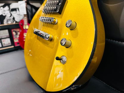 🌟ULTRA RARE & SPECIAL🌟 Lodestone UK Pulse Les Paul Shape Electric Guitar~ Gold