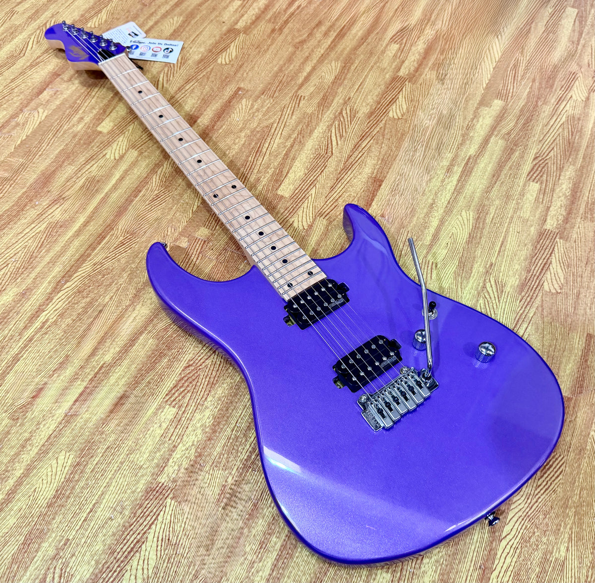Vintage V6M24 ReIssued Series Electric Guitar~ Pasadena Purple~ LAST ONE