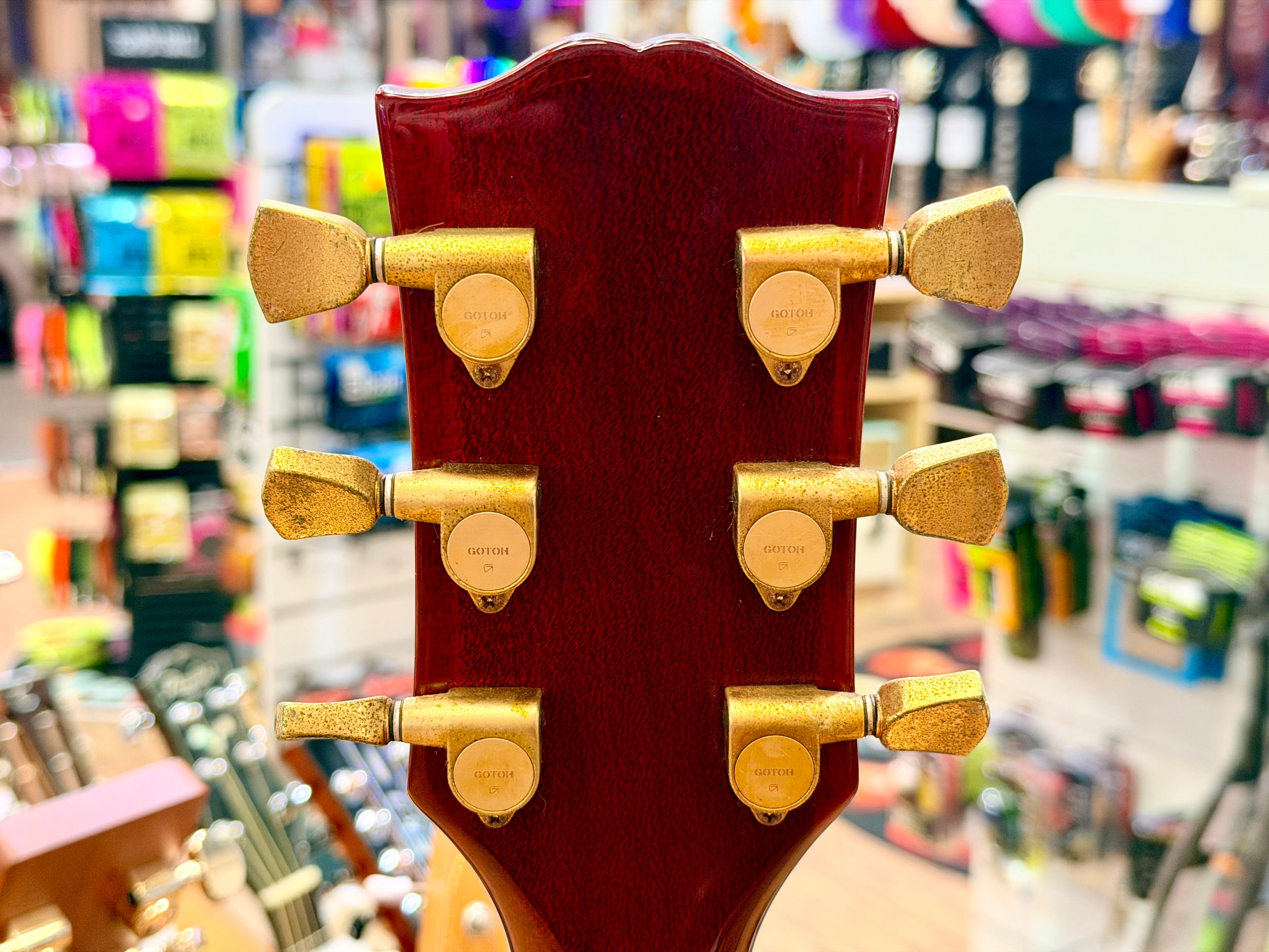 🔥1980’s MIJ🔥 Burny Les Paul Custom~ Cherry Sunburst~ Ebony~ Japan Import 🇯🇵