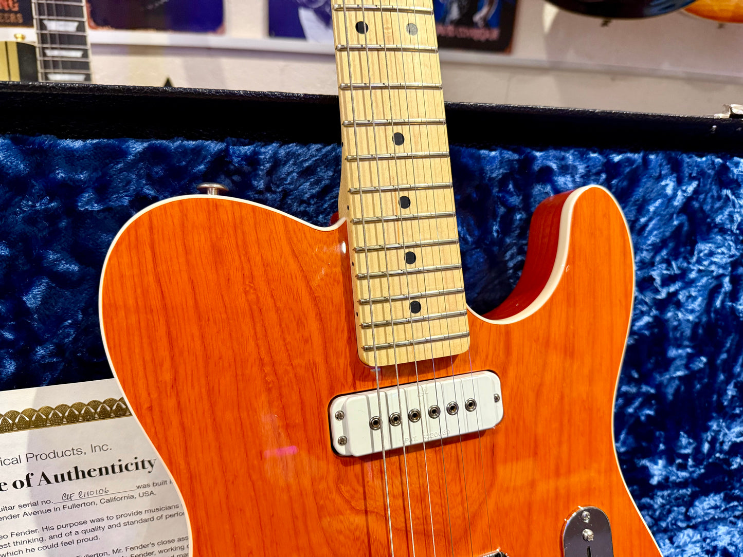 🌟FULLERTON USA🌟 G&L Asat Classic Custom~ Leo Fender~ Ltd Edition Orange~ COA!