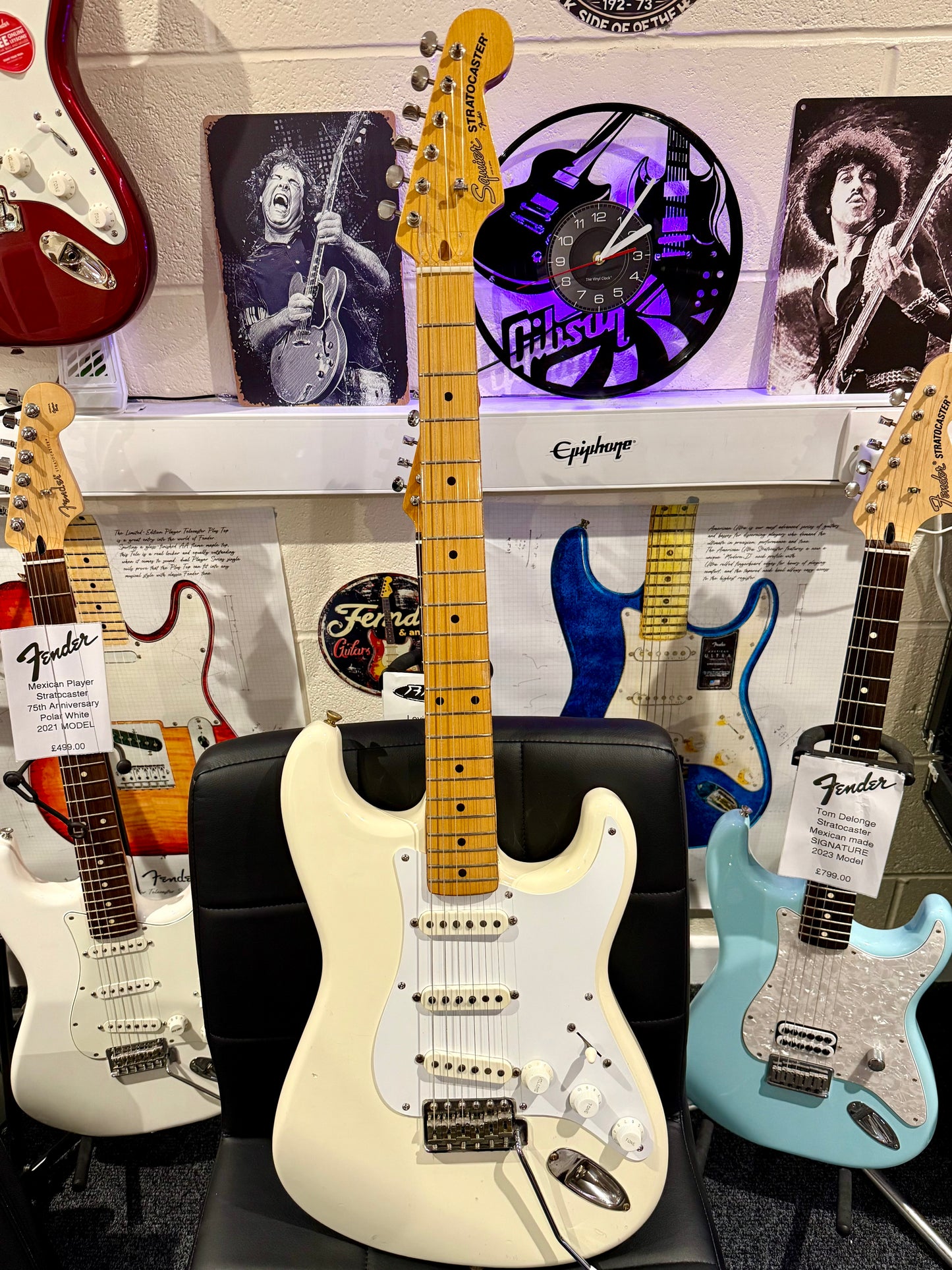 🌟 1983 JAPANESE VINTAGE 🌟Fender Squier JV Stratocaster~ 57 Spec~ Vintage White