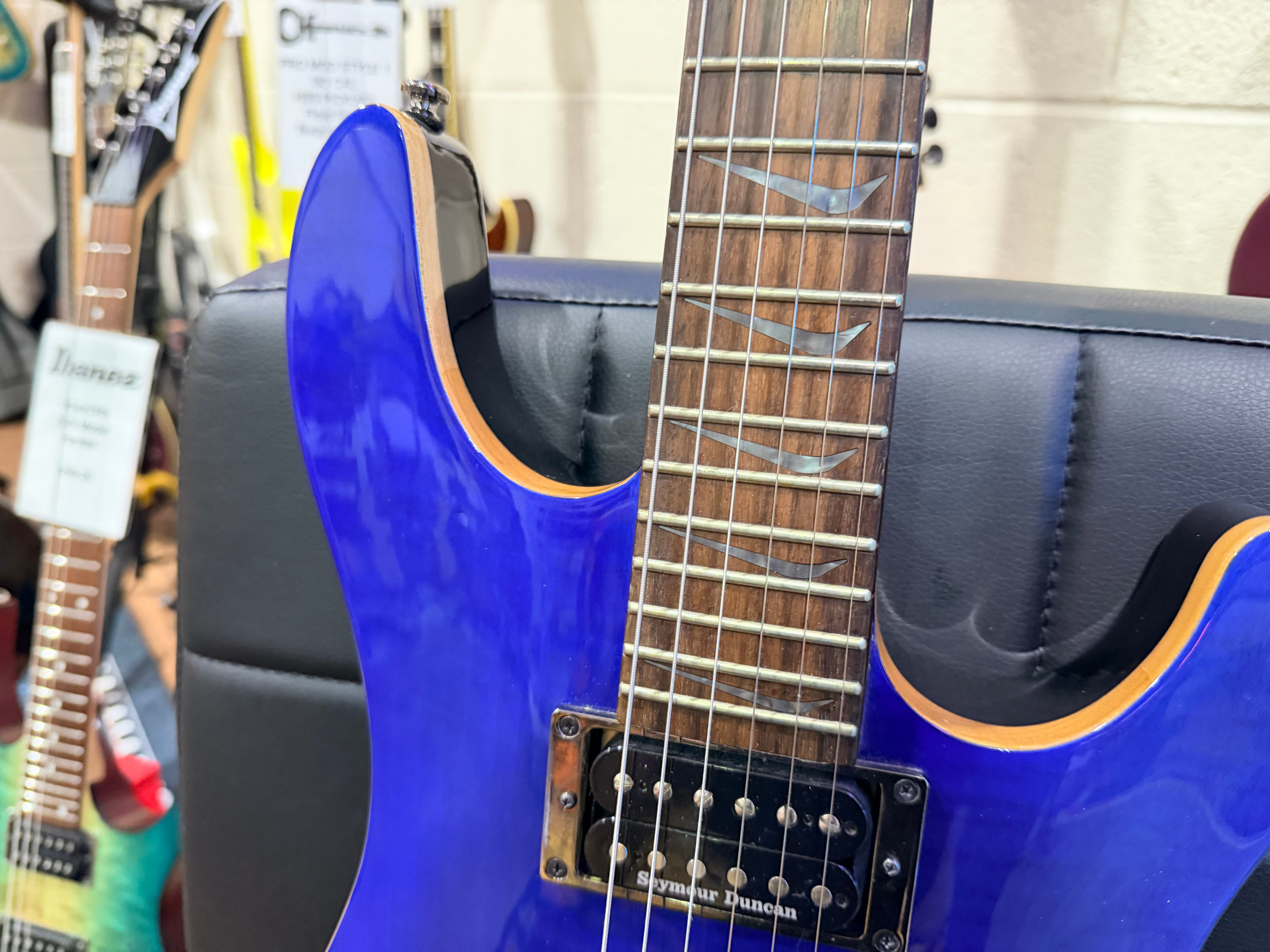 🔥KOREA 2015🔥 Cort KX Custom Electric Guitar~ Flamed Maple Trans Blue~ Rare!