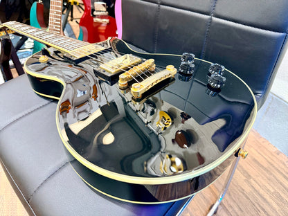 🔥RARE🔥 Epiphone Les Paul Custom 50th Anniversary Ebony/Gold~ 2002 Ltd Edition!