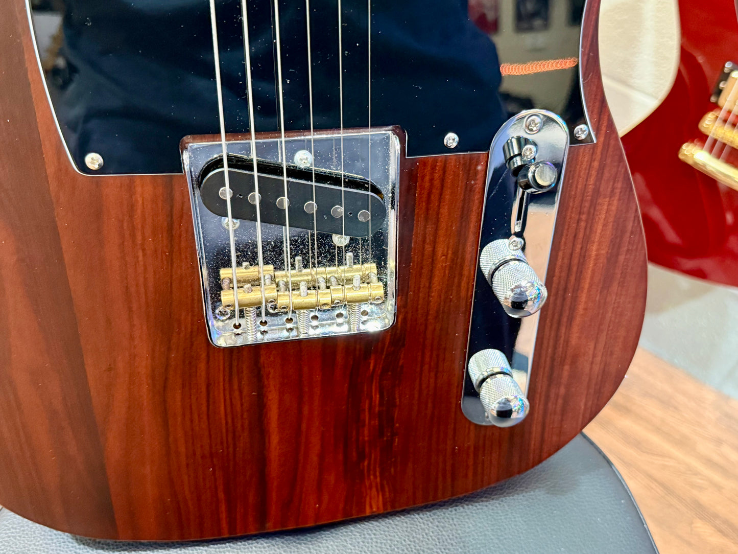 🪵 Custom Rosewood Telecaster~ George Harrison style~ REAL Rosewood~ 10lb:5 🪵